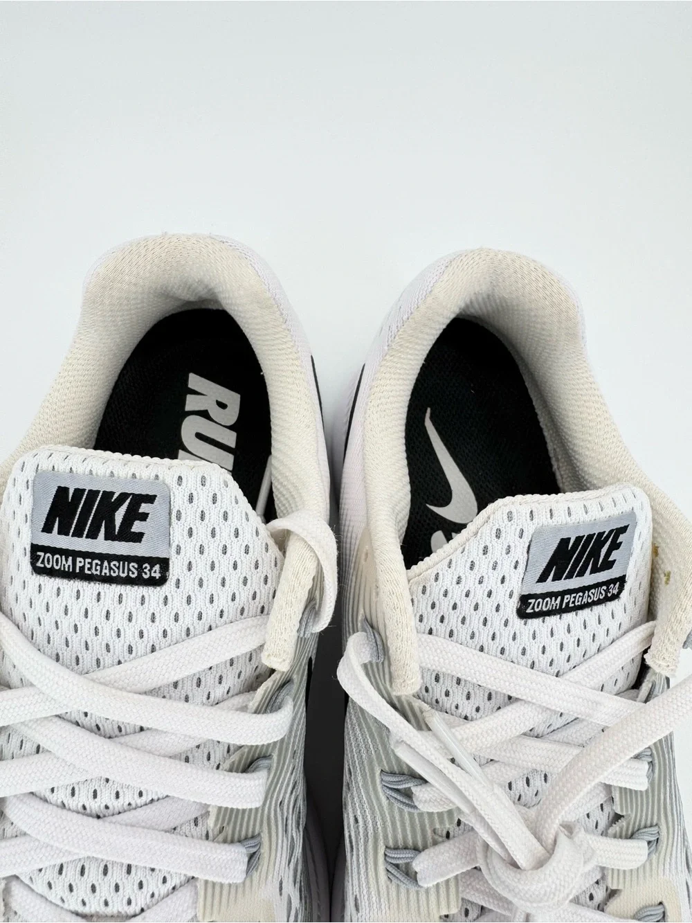 NIKE Air Zoom Pegasus 34 Running Shoes 7.5 White Anthracite Breathable - Picture 11 of 12